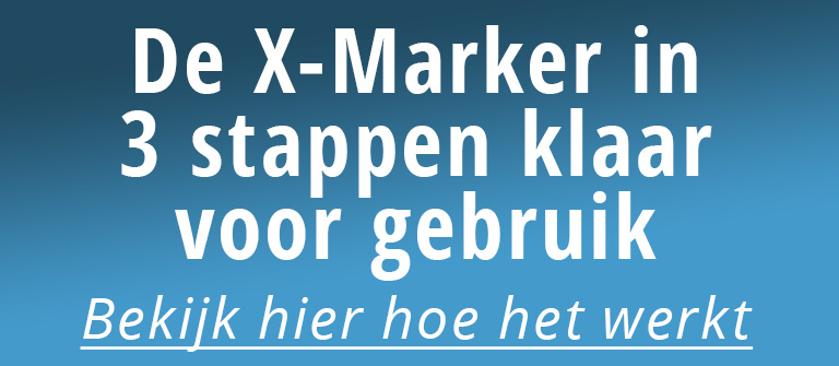 X-marker gebruiksklaar maken